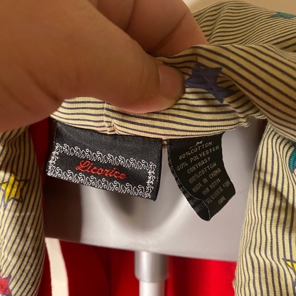 Licorice Sleeveless Athletic Red Hooded‎ Romper 70’s Look Size Medium - Picture 7 of 8